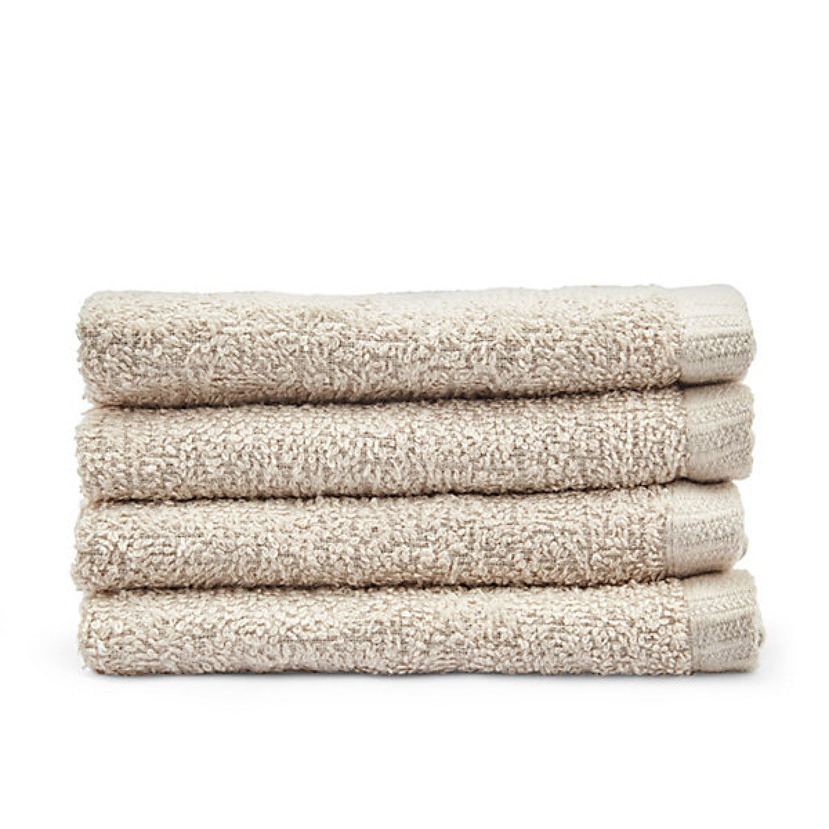 Catherine Lansfield Quick Dry Plain 30 x 30 cm Face Cloth 4 Pack Natural