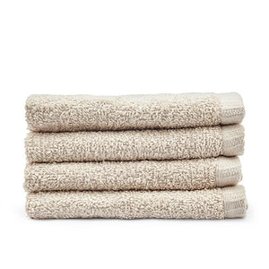 Catherine Lansfield Quick Dry Plain 30 x 30 cm Face Cloth 4 Pack Natural