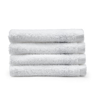 Catherine Lansfield Quick Dry Plain 30 x 30 cm Face Cloth 4 Pack White