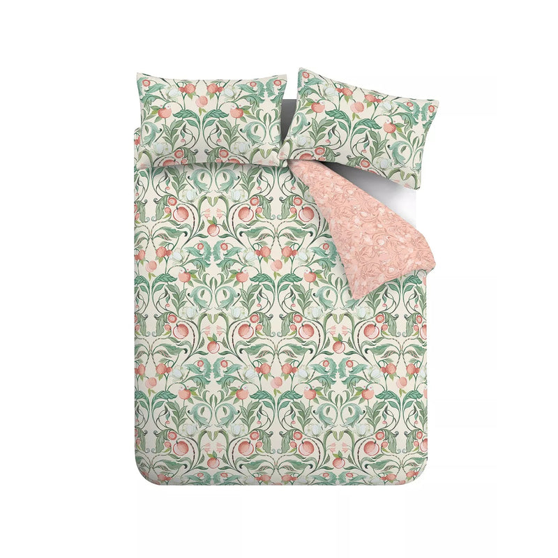 Catherine Lansfield Clarence Floral Green Duvet Set - Single - DUVET COVERS - Beattys of Loughrea