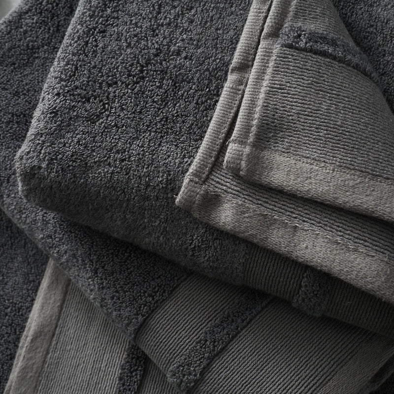 Content By Terence Conran Zero Twist Grey Cotton Modal Hand Towel - TOWELS FACECLOTHS - Beattys of Loughrea