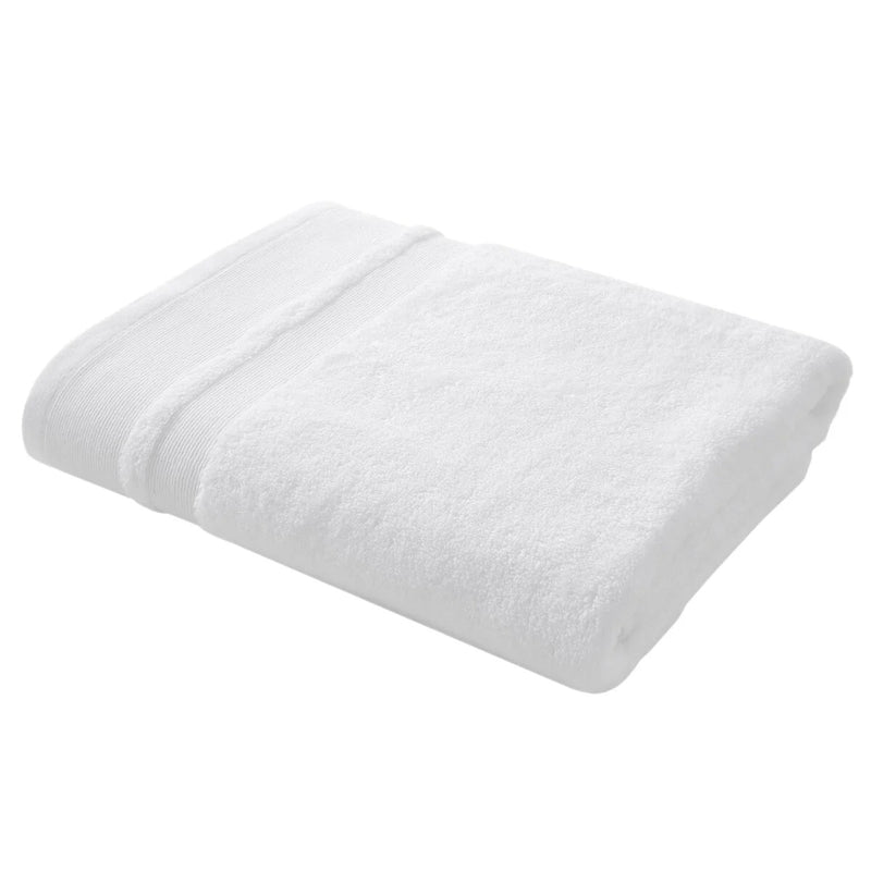 Content By Terence Conran Zero Twist White Cotton Modal Bath Towel - TOWELS FACECLOTHS - Beattys of Loughrea