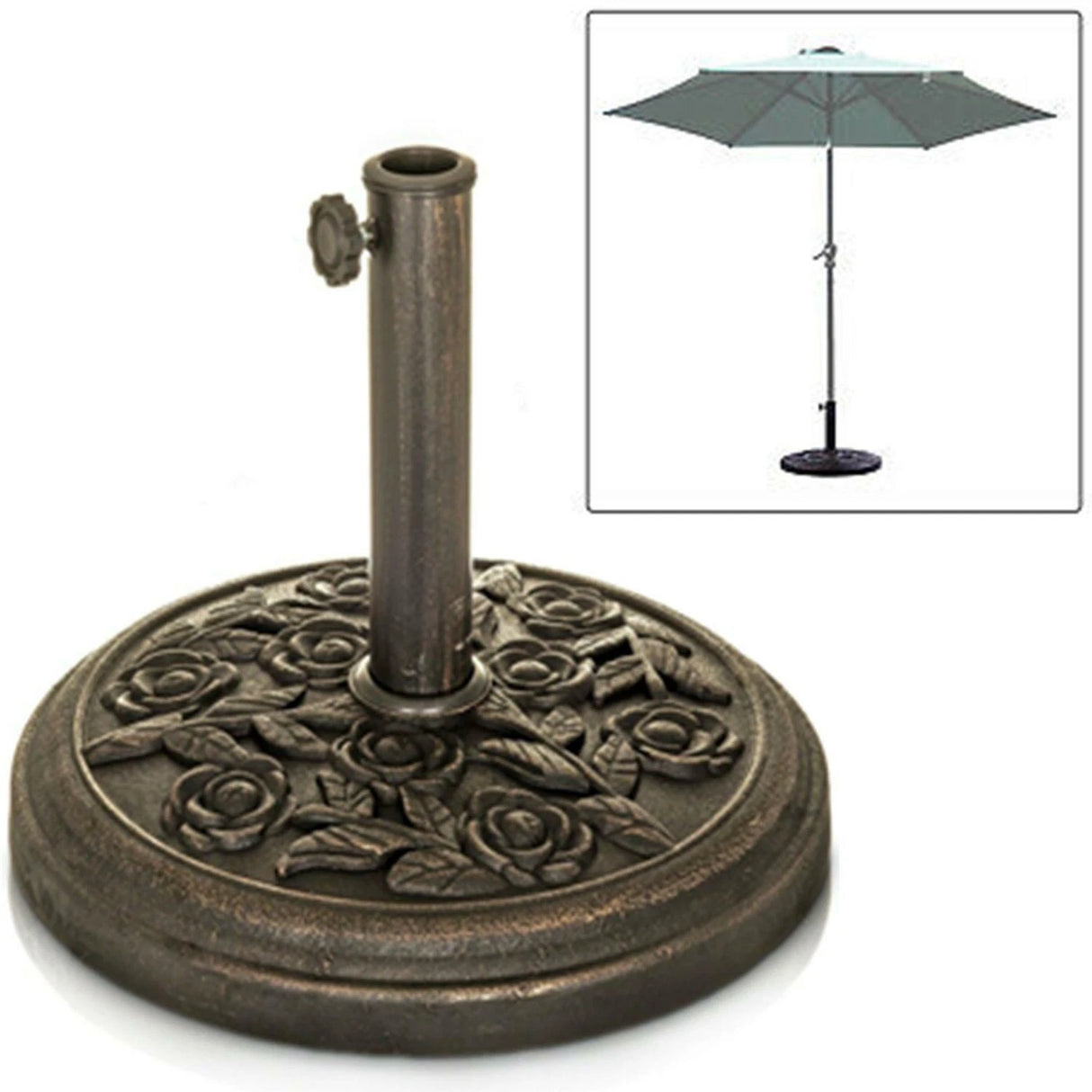 9Kg Cast Iron Effect Parasol Base BB - UB105 - PARASOL BASES - Beattys of Loughrea