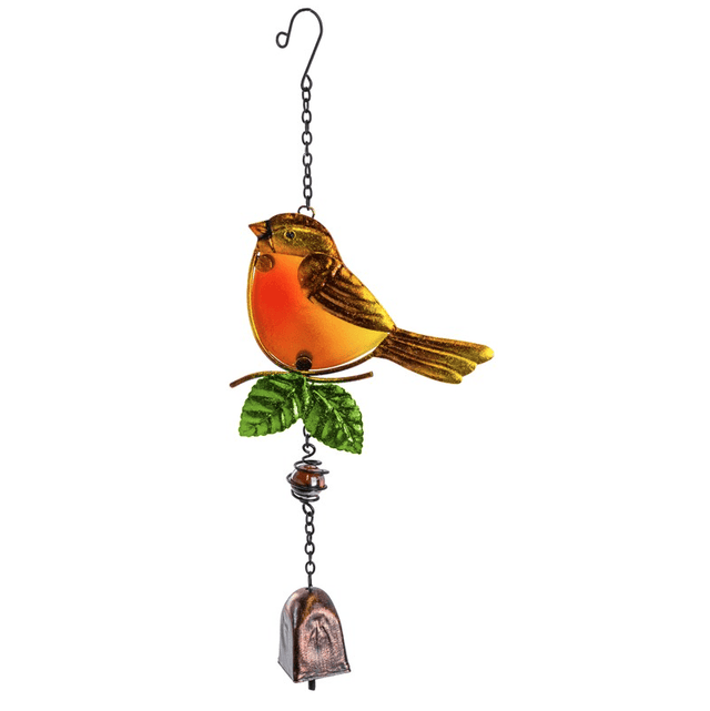 Robin Hanging Bell - GARDEN ORNAMENTS INCL SOLAR - Beattys of Loughrea