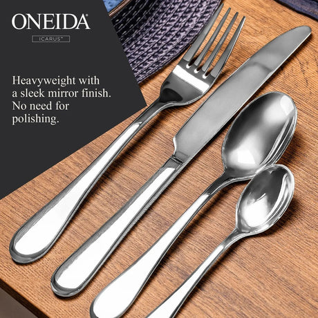 Oneida Icarus 24 Piece Cutlery Set - CUTLERY/KNIFE SET/BLOCK - Beattys of Loughrea