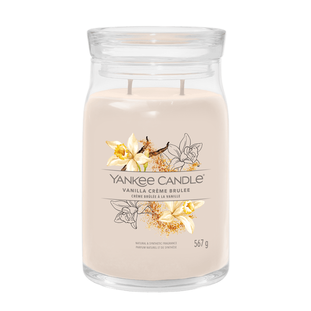 Vanilla Crème Brûlée Signature Large Jar Yankee Candle 567g - CANDLES - Beattys of Loughrea