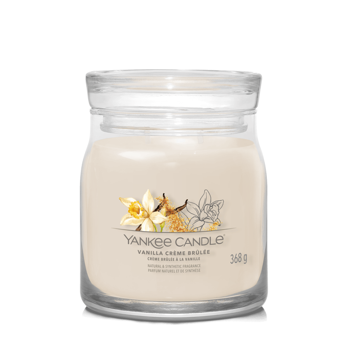 Vanilla Crème Brûlée Signature Medium Jar Yankee Candle 368g - CANDLES - Beattys of Loughrea