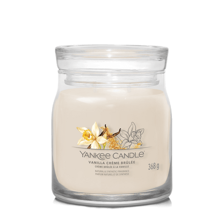 Vanilla Crème Brûlée Signature Medium Jar Yankee Candle 368g - CANDLES - Beattys of Loughrea
