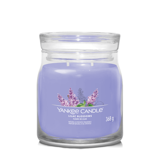 Lilac Blossoms Signature Medium Jar Yankee Candle 368g - CANDLES - Beattys of Loughrea