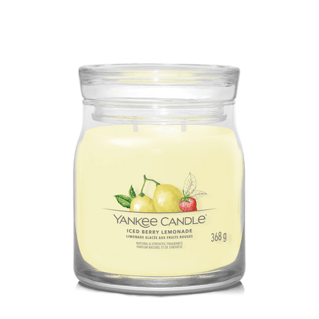 Iced Berry Lemonade Signature Medium Jar Yankee Candle 368g - CANDLES - Beattys of Loughrea