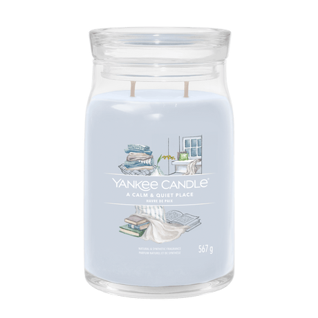 A Calm & Quiet Place Signature Large Jar Yankee Candle 567g - CANDLES - Beattys of Loughrea