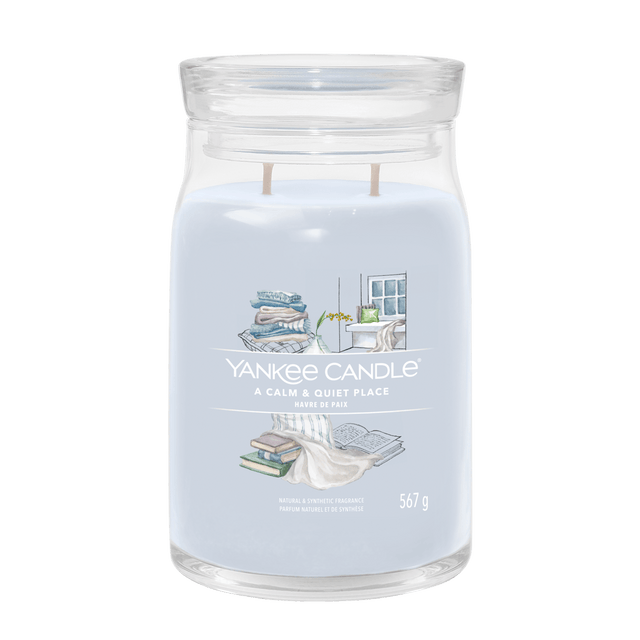 A Calm & Quiet Place Signature Large Jar Yankee Candle 567g - CANDLES - Beattys of Loughrea