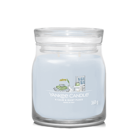 A Calm & Quiet Place Signature Medium Jar Yankee Candle 368g - CANDLES - Beattys of Loughrea