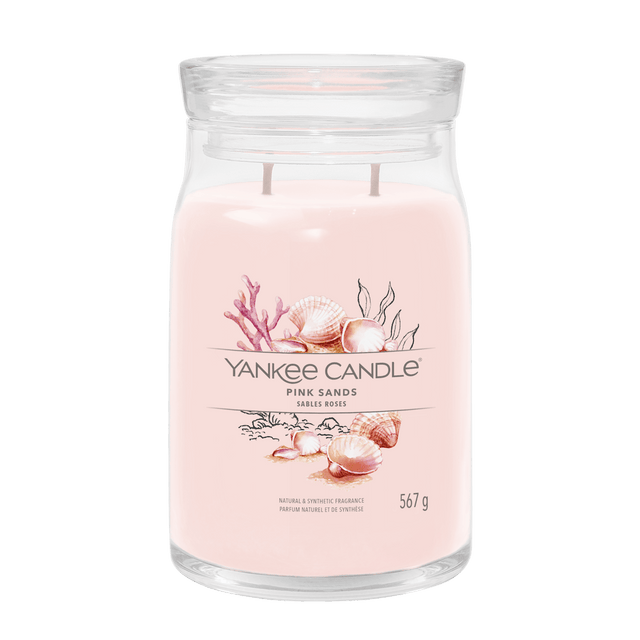Pink Sands Signature Large Jar Yankee Candle 567g - CANDLES - Beattys of Loughrea