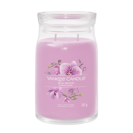 Wild Orchid Signature Large Jar Yankee Candle 567g - CANDLES - Beattys of Loughrea