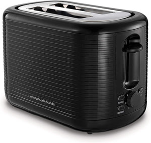 Russell Hobbs 2 Slice Groove Toaster - Black (26390) - TOASTERS - Beattys of Loughrea