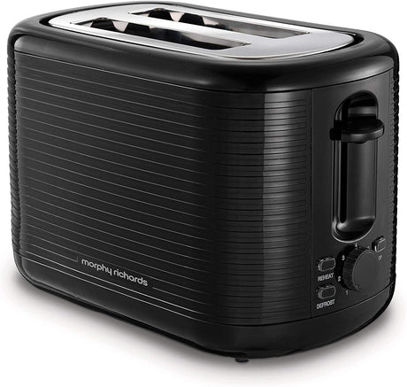 Russell Hobbs 2 Slice Groove Toaster - Black (26390) - TOASTERS - Beattys of Loughrea