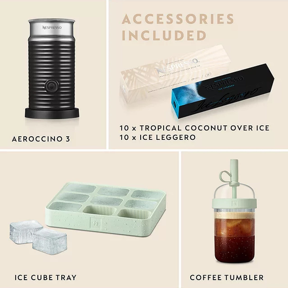 Nespresso Vertuo Pop Cold Coffee Machine Set, Pacific Blue - COFFEE MAKERS / ACCESSORIES - Beattys of Loughrea