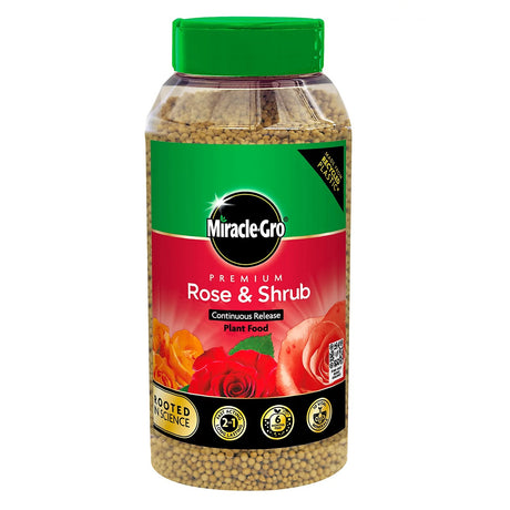 Miracle - Gro Continuous Release Rose & Shrub Plant Food 900g - FERTILISER GRANULAR/SOLUBLE/LIQ - Beattys of Loughrea