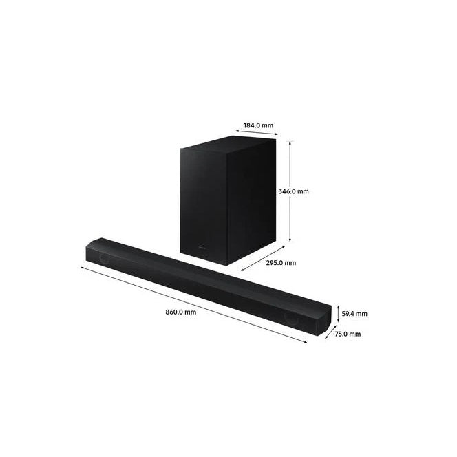 Samsung 2.1Ch 300W Soundbar With Wireless Subwoofer | Hw-B530/Xu - HOME CINEMA SYSTEM - Beattys of Loughrea