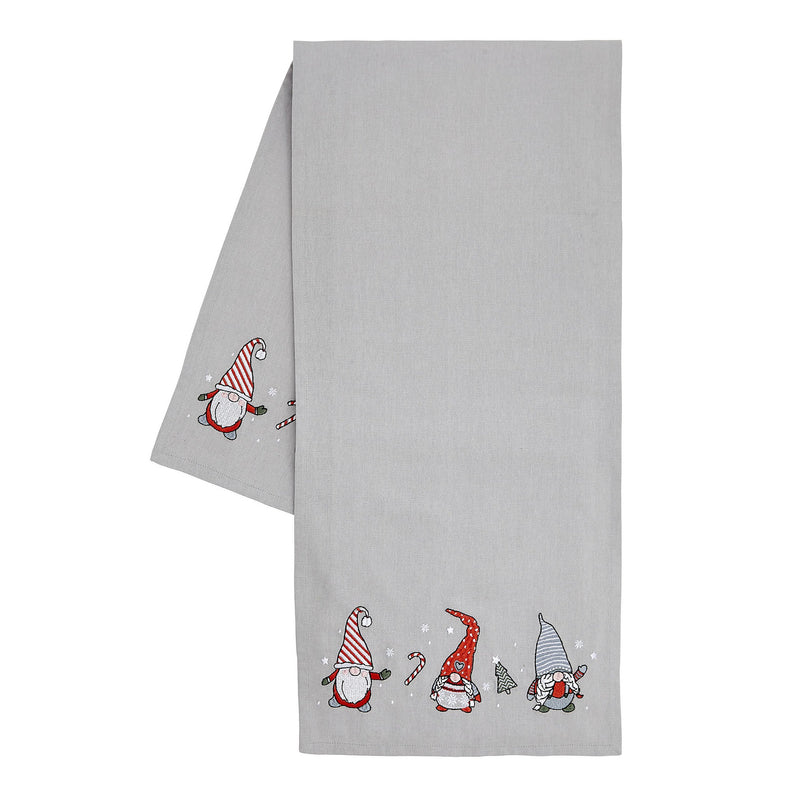 Catherine Lansfield Christmas Gnomes Table Runner 33x220cm - APRON/GLOVE/TEXTILE - Beattys of Loughrea