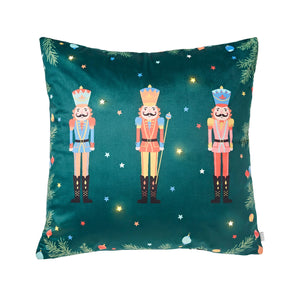Catherine Lansfield Christmas Nutcracker Light Up Cushion - CUSHIONS/COVERS - Beattys of Loughrea