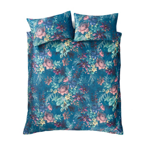 Bridgerton By Catherine Lansfield Romantic Floral Teal Duvet Cover Set - Super King - DUVET COVERS - Beattys of Loughrea