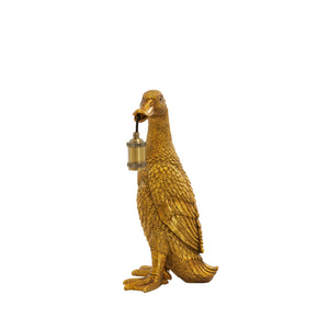 Table Lamp 23.5 x 23 x 48.5cm DUCK Antique Bronze - TABLE/BEDSIDE LAMPS - Beattys of Loughrea