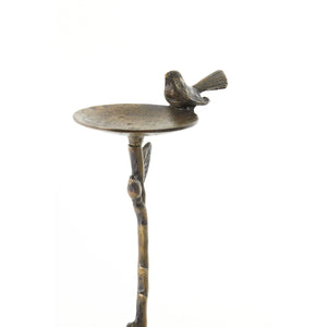 Candle Holder 18 x 11.5 x 40cm BIRD Antique Bronze - CANDLE HOLDERS / Lanterns - Beattys of Loughrea