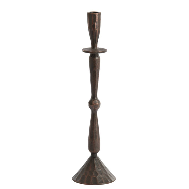 Candle Stick 10.5 x 39cm Casandra Copper Brown - CANDLE HOLDERS / Lanterns - Beattys of Loughrea