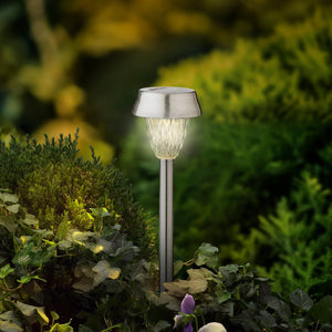 Set of 4 26cm Clear Solar Stake Lights - GARDEN ORNAMENTS INCL SOLAR - Beattys of Loughrea