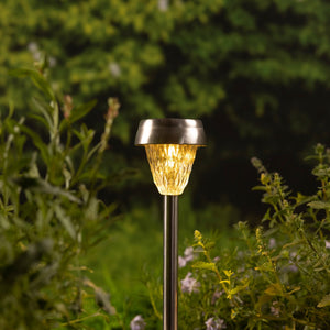 Set of 4 26cm Clear Solar Stake Lights - GARDEN ORNAMENTS INCL SOLAR - Beattys of Loughrea