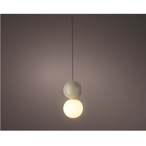 20x10cm Grey Polyresin Solar Hanging Light - GARDEN ORNAMENTS INCL SOLAR - Beattys of Loughrea