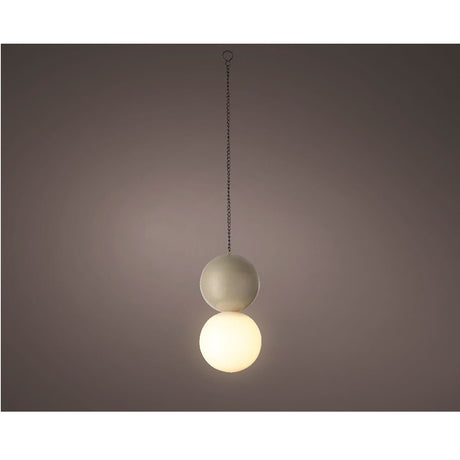 20x10cm Grey Polyresin Solar Hanging Light - GARDEN ORNAMENTS INCL SOLAR - Beattys of Loughrea