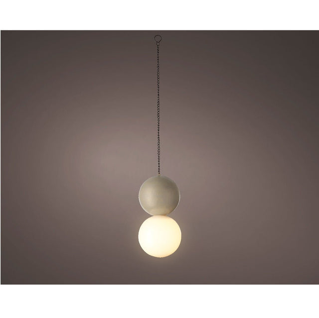 20x10cm Grey Polyresin Solar Hanging Light - GARDEN ORNAMENTS INCL SOLAR - Beattys of Loughrea