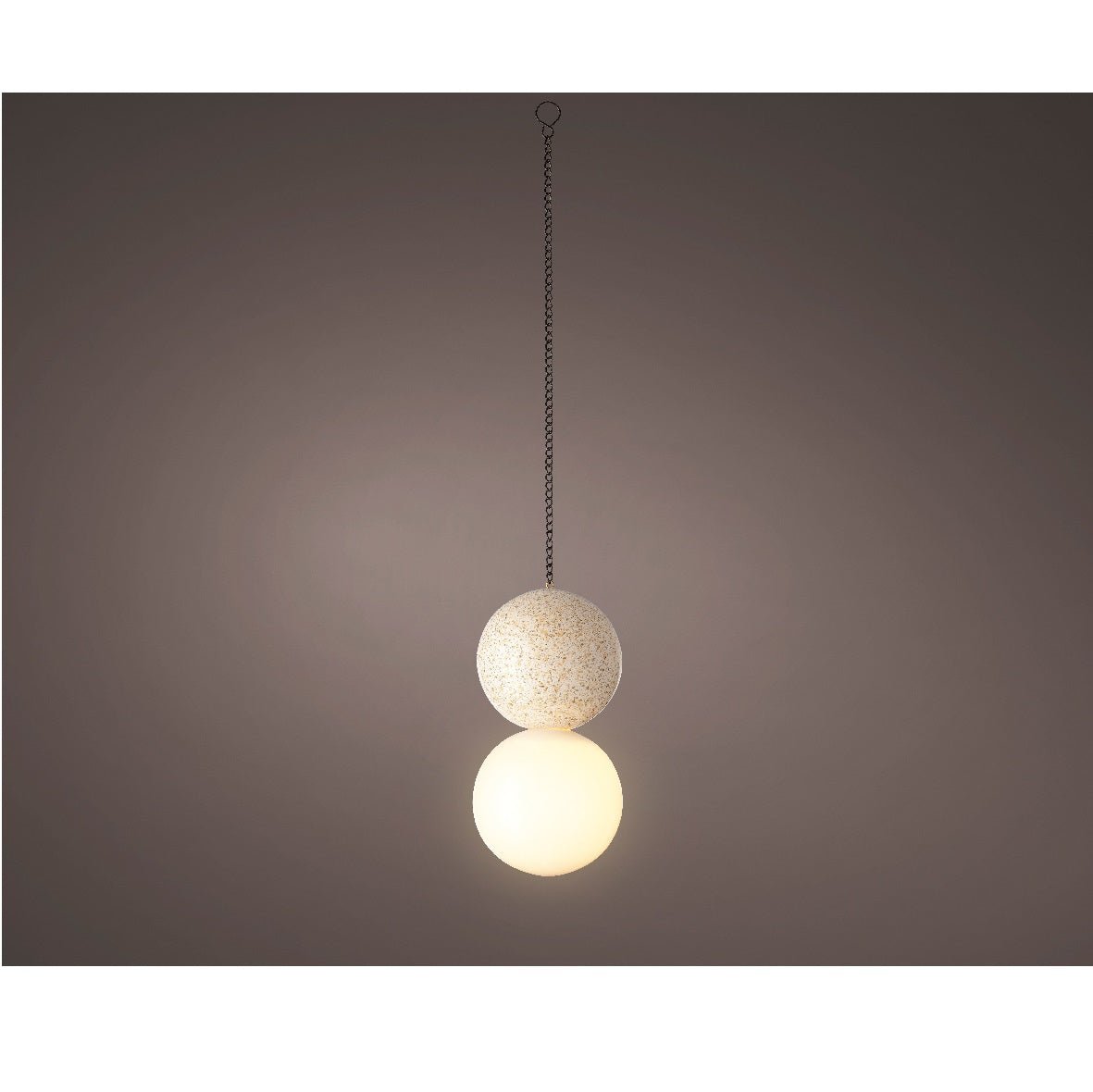 20x10cm Terracotta Polyresin Solar Hanging Light - GARDEN ORNAMENTS INCL SOLAR - Beattys of Loughrea