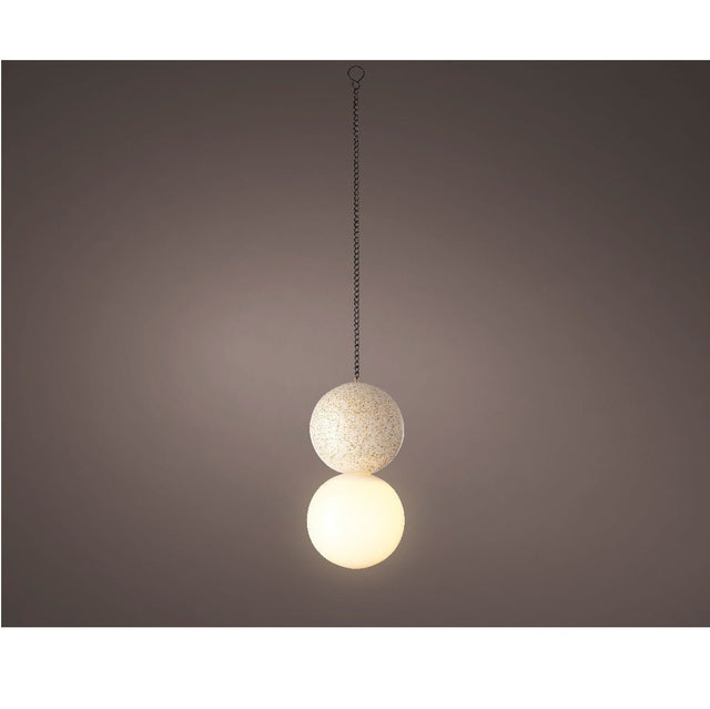 20x10cm Terracotta Polyresin Solar Hanging Light - GARDEN ORNAMENTS INCL SOLAR - Beattys of Loughrea