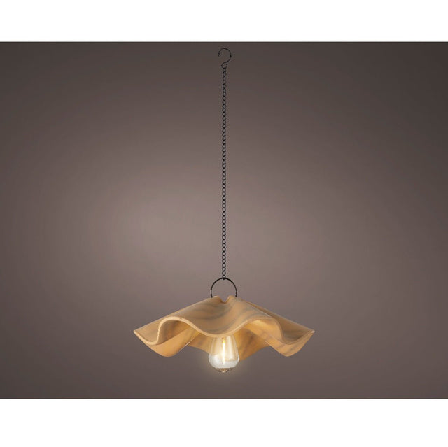 11.5x27cm Terracotta Polyresin Solar Hanging Light - GARDEN ORNAMENTS INCL SOLAR - Beattys of Loughrea