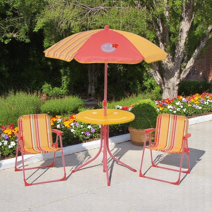 50cm Childrens Patio Set with Parasol - SINGLE GARDEN TABLE - Beattys of Loughrea