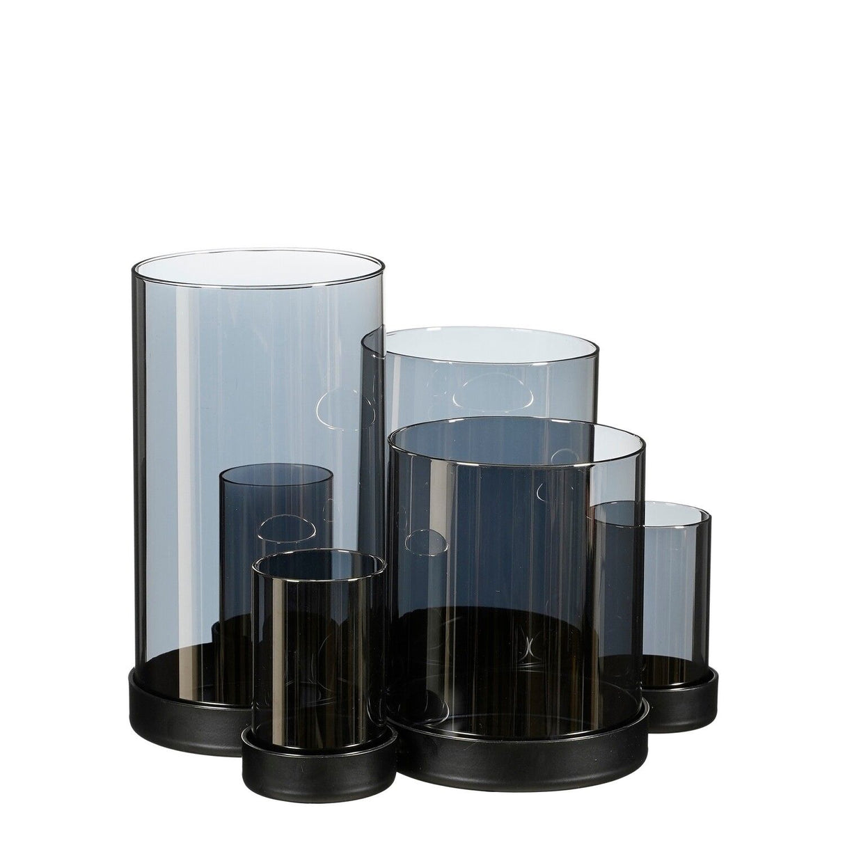 Kratos Candleholder Grey - L23.5 x W22 x H19cm