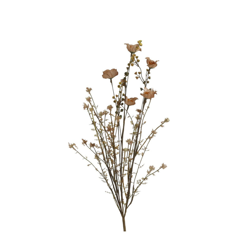 Poppy Artificial Branch Dried Flowers 53cm Brown - FLOWERS - PAPER/PLASTIC - Beattys of Loughrea