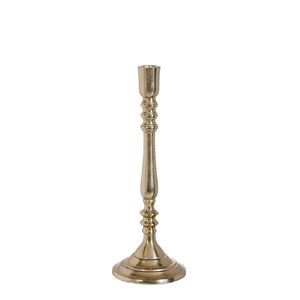 Rocco Candle Holder 32.5cm - Aluminium/Gold - CANDLE HOLDERS / Lanterns - Beattys of Loughrea