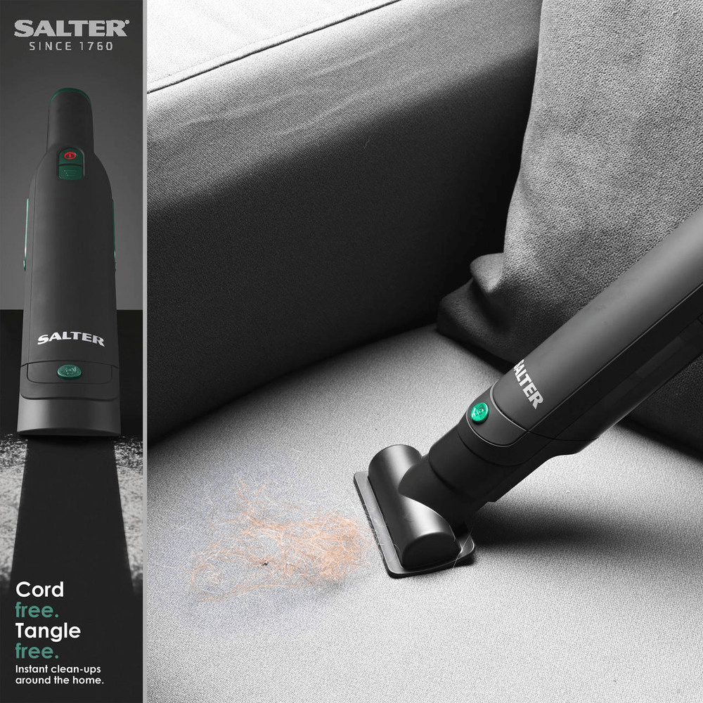 Salter Handy Pro Cordless Handheld Vacuum Cleaner - VACUUM CLEANER NOT ROBOT - Beattys of Loughrea