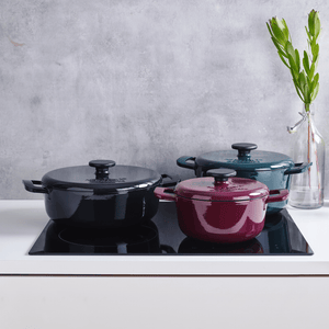 Brabantia The Dutch Oven XL Night Blue 28cm - COOKWARE - CAST IRON - Beattys of Loughrea