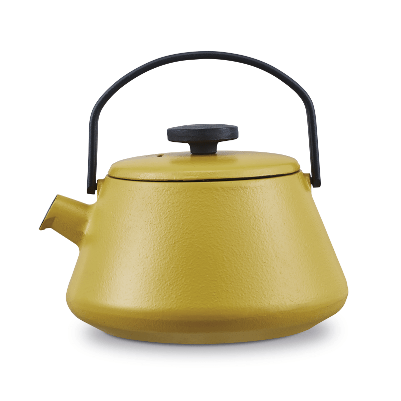 Brabantia T - Time Mustard Yellow 12cm Teapot - COOKWARE - CAST IRON - Beattys of Loughrea