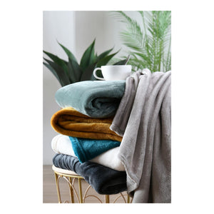 STOF Stanford Throw, Anthracite, 180x220cm