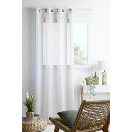 Sheer Curtain Camelia White 140 x 260cm - CURTAINS - READY MADE - Beattys of Loughrea