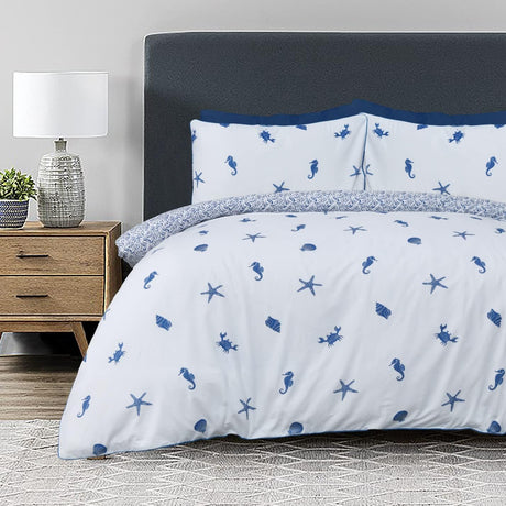 Sleepdown Sea Shore Duvet Set Double - DUVET COVERS - Beattys of Loughrea