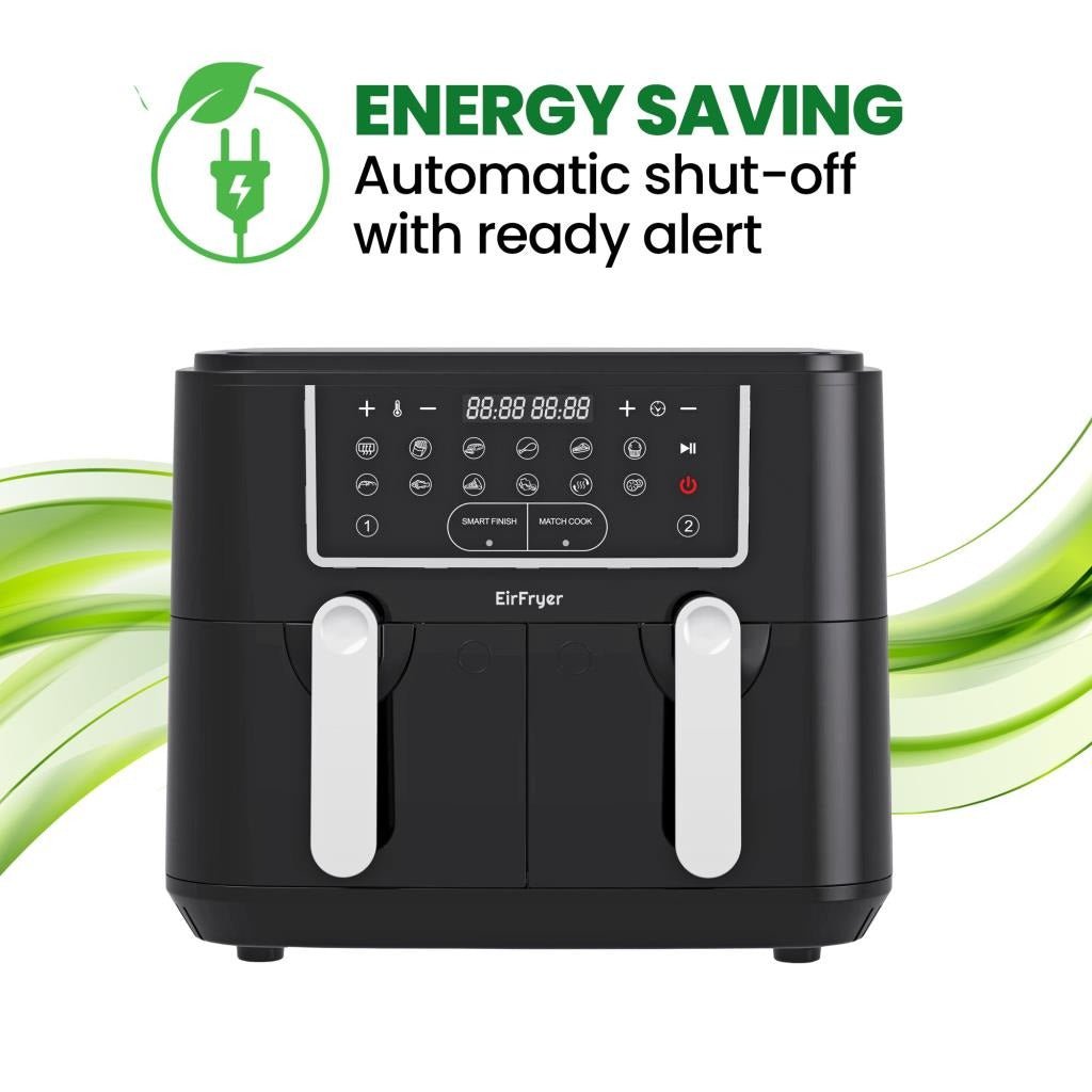 EirFryer 9 Litre Dual Basket Air Fryer - AIR FRYER / DEEP FAT FRYERS - Beattys of Loughrea