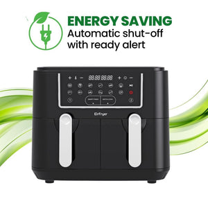 EirFryer 9 Litre Dual Basket Air Fryer - AIR FRYER / DEEP FAT FRYERS - Beattys of Loughrea